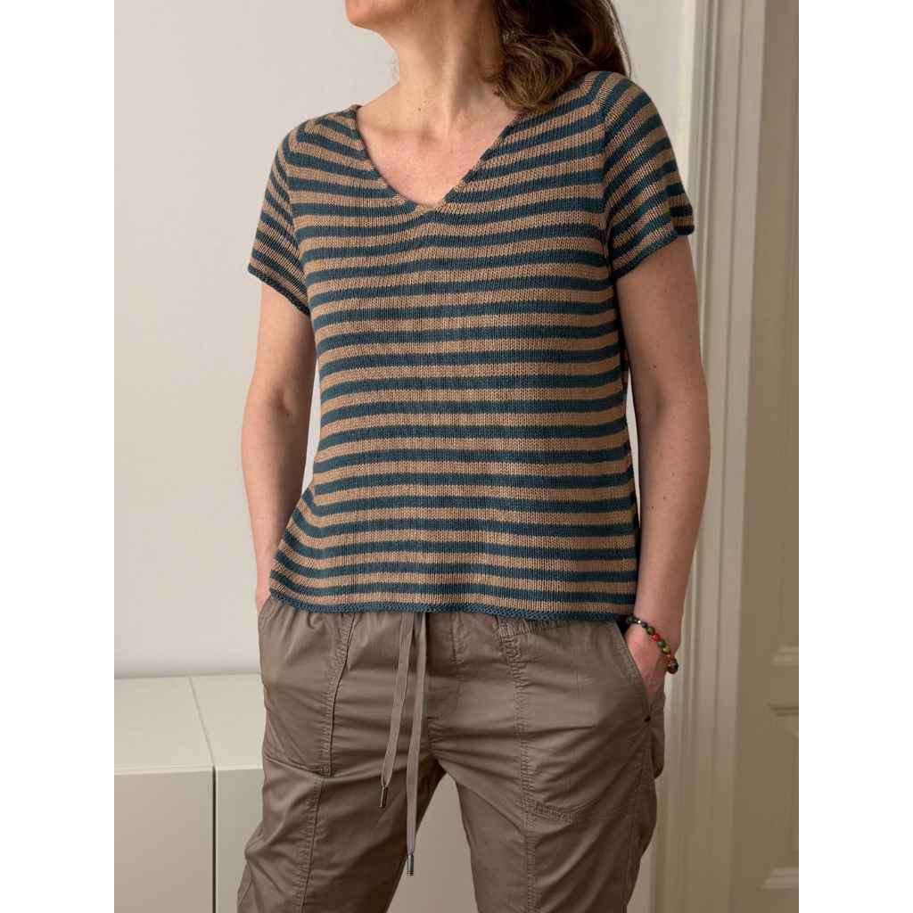Christina Körber-Reith Shirt Stripy Linen Tee Strickanleitung - Christina Koerber-Reith (PDF) – Bild 4 bei bei Lieblingsgarn