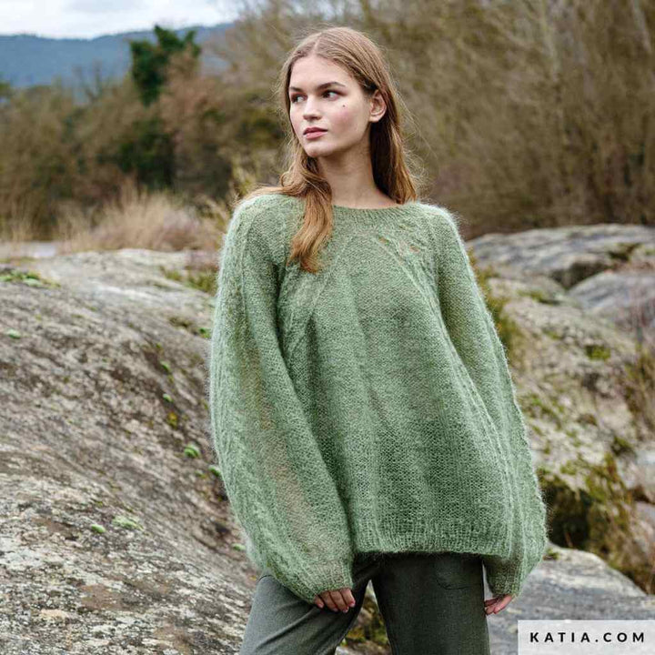 Katia Lochmuster-Pullover Oversize Ingenua Strickanleitung – Bild 3 von 4 bei bei bei bei bei bei bei bei bei Lieblingsgarn