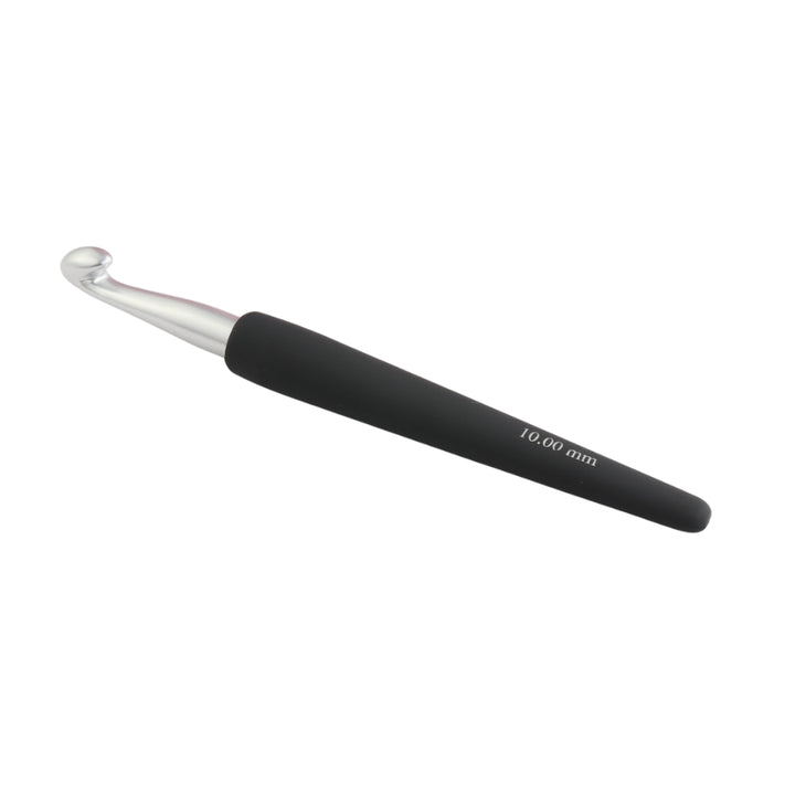 KnitPro Aluminium Häkelnadel Softgriff schwarz