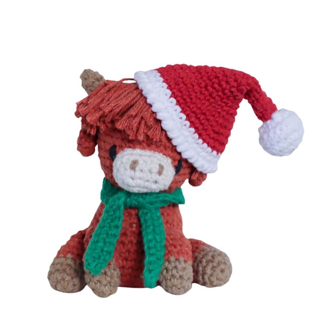 Amigurumi Hochland Rind Aidan Claus Häkelset - Hoooked