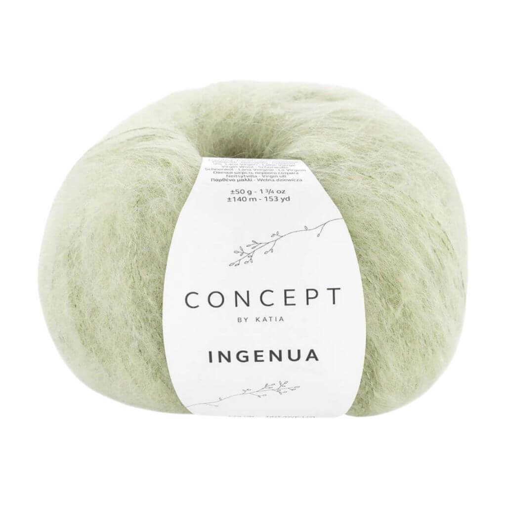 Katia Concept Ingenua, Farbe 095 Salbei – Mohair, Schurwolle und Synthetik bei Lieblingsgarn