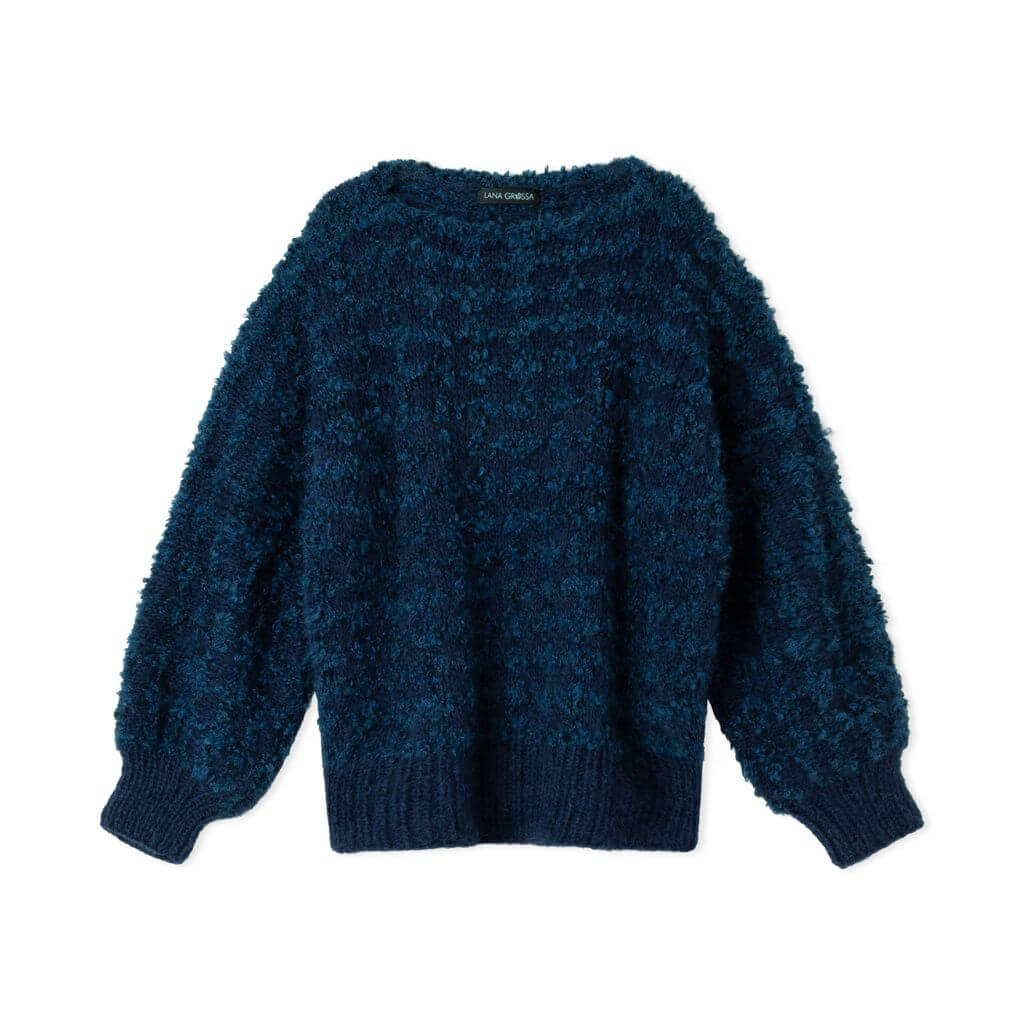 Pullover mit U-Boot-Ausschnitt Strickanleitung - Lana Grossa (Heft)