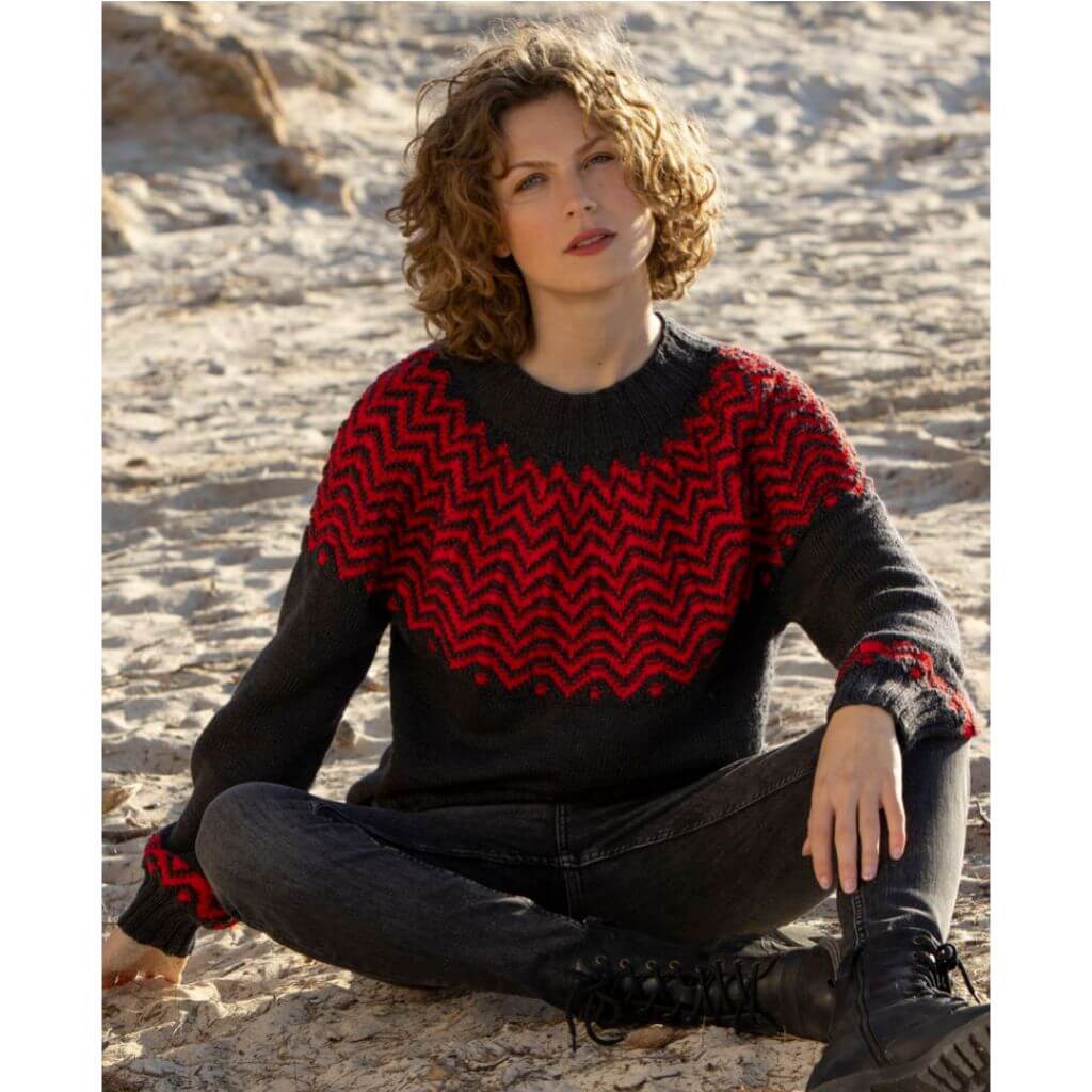 Austermann Rundpassenpullover Modell 25045 Strickanleitung – Produktansicht bei bei bei bei bei bei bei bei Lieblingsgarn