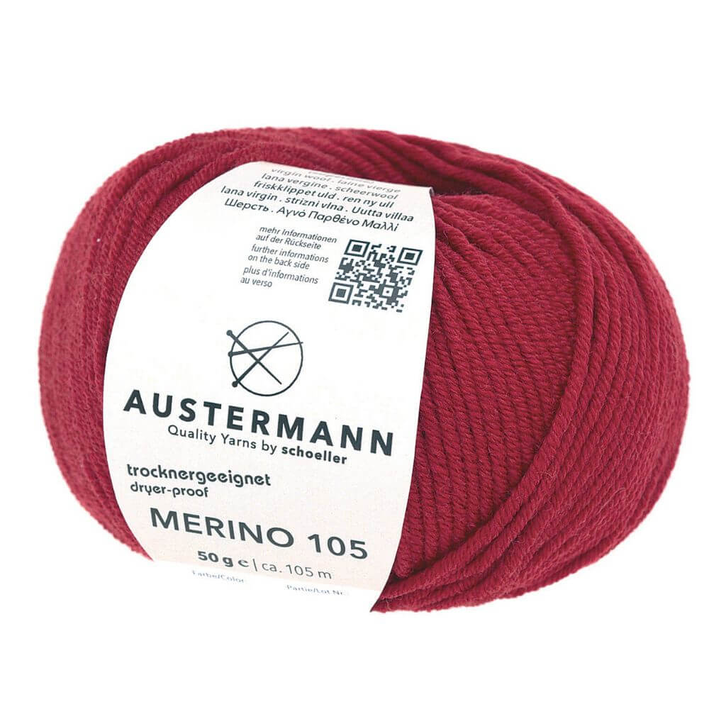 Austermann Merino 105, Farbe 330 Rubin – Merino bei Lieblingsgarn