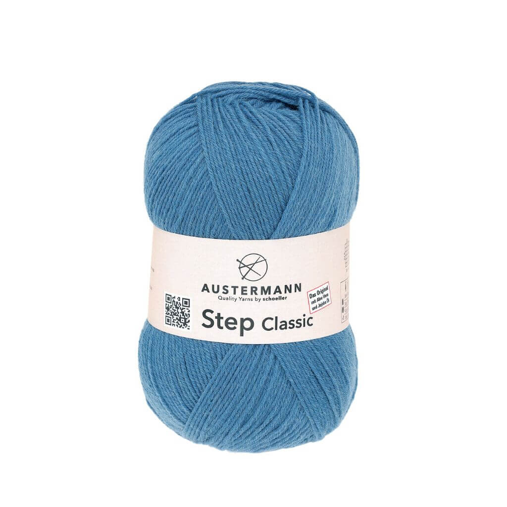 Austermann Step Classic, Farbe 1009 Jeans – Polyamid und Schurwolle bei Lieblingsgarn