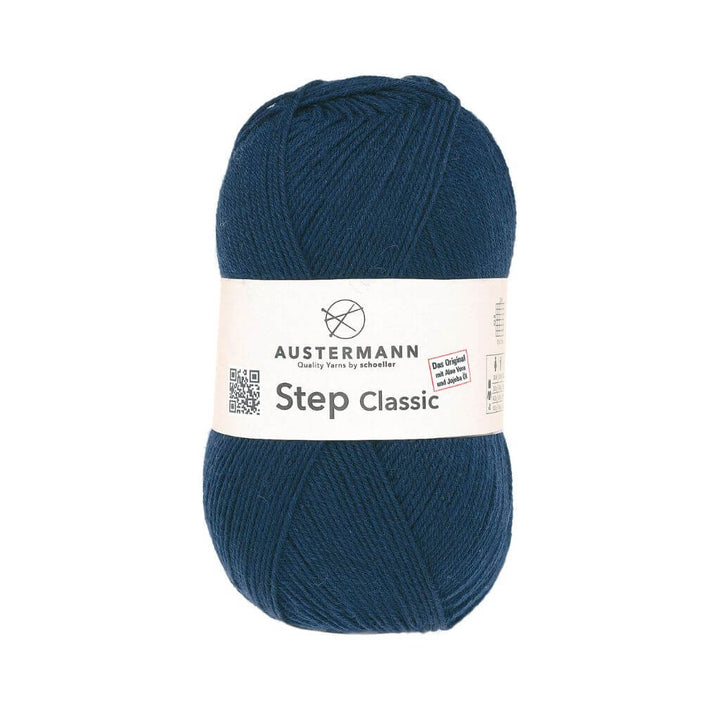 Austermann Step Classic, Farbe 1010 Nachtblau – Polyamid und Schurwolle bei Lieblingsgarn