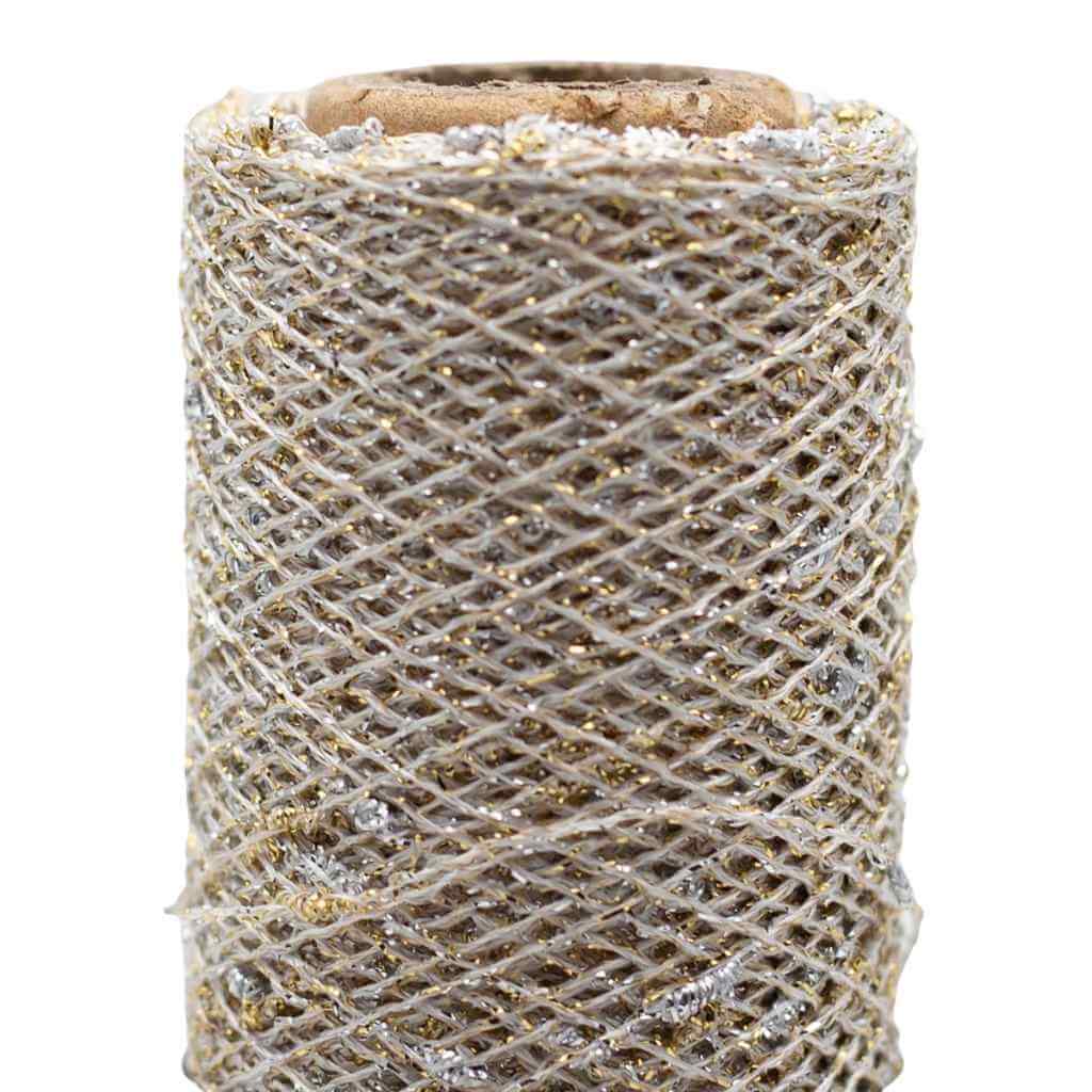 Kremke Twinkle, Farbe 701 Weiß Gold – Synthetik und Viskose bei Lieblingsgarn
