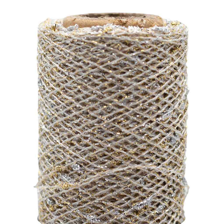 Kremke Twinkle, Farbe 701 Weiß Gold – Synthetik und Viskose bei Lieblingsgarn