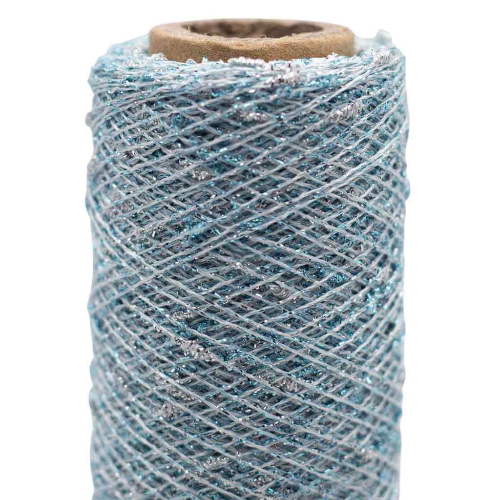 Kremke Twinkle, Farbe 706 Hellblau Silber – Synthetik und Viskose bei Lieblingsgarn