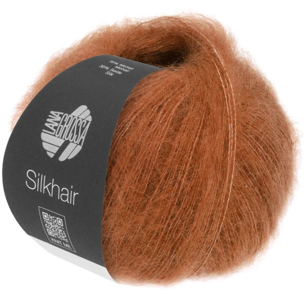 Lana Grossa Silkhair, Farbe 181 Rost – Mohair und Seide bei Lieblingsgarn