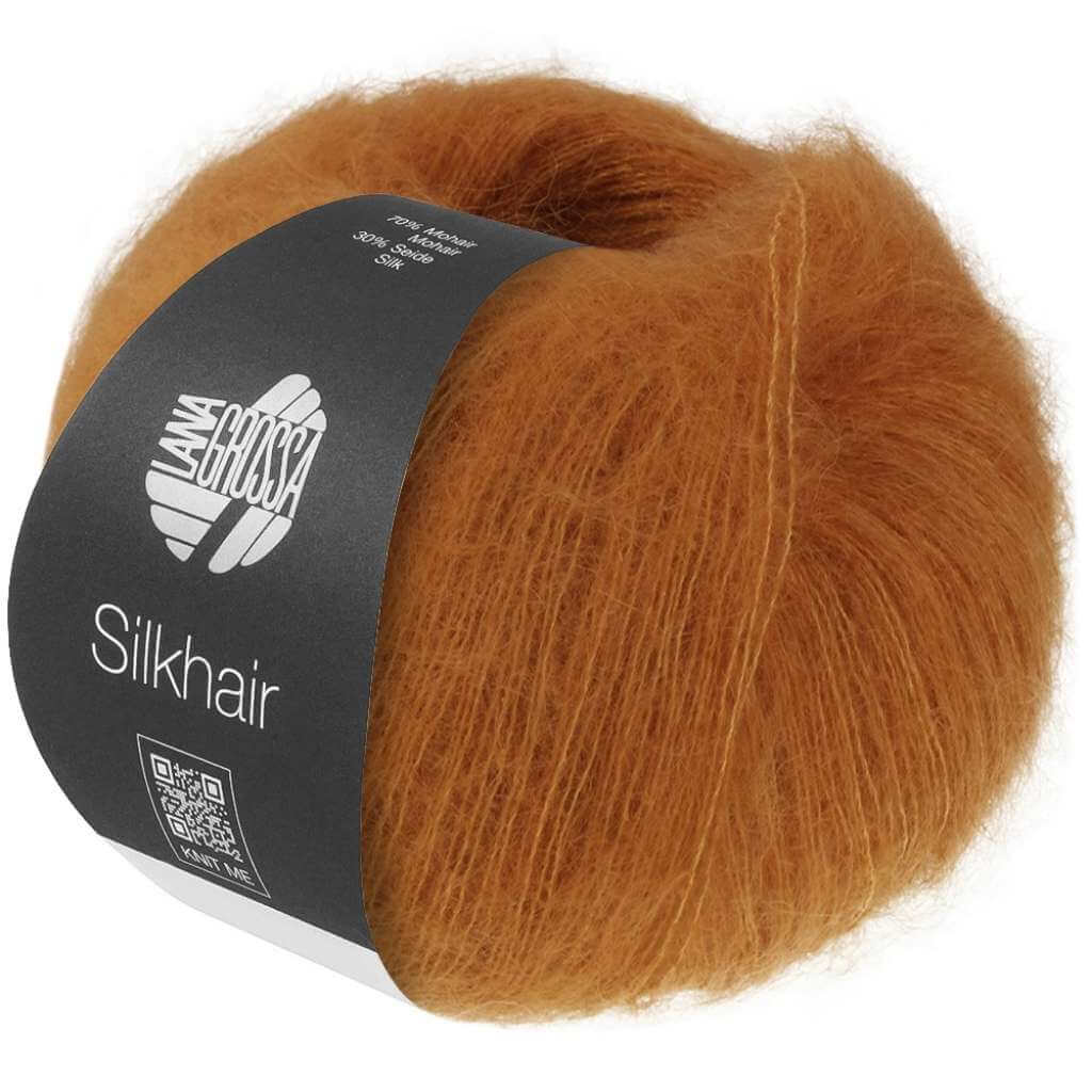 Lana Grossa Silkhair, Farbe 222 Ockergelb – Mohair und Seide bei Lieblingsgarn