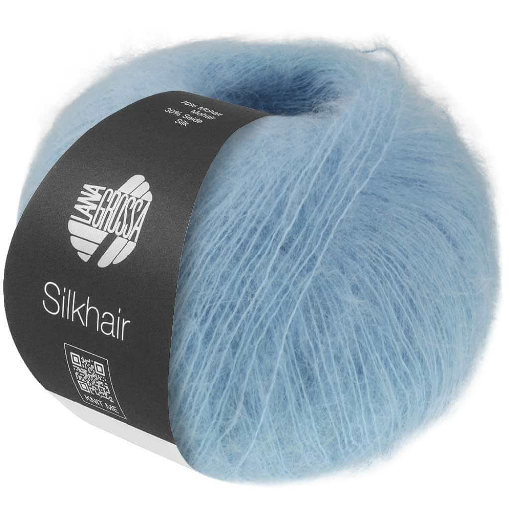 Lana Grossa Silkhair, Farbe 226 Hellblau – Mohair und Seide bei Lieblingsgarn