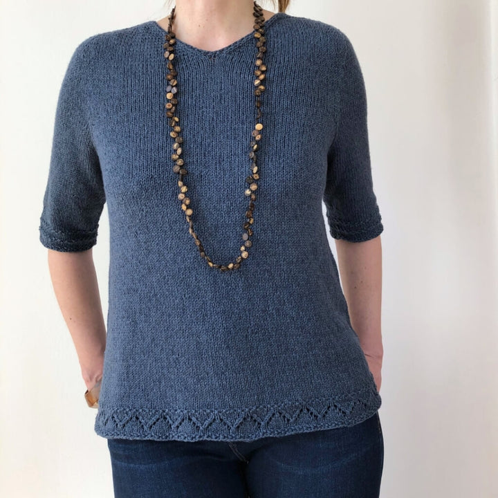 Christina Körber-Reith Simply Denim Shirt Strickanleitung - Christina Körber-Reith (PDF) bei bei bei bei bei Lieblingsgarn