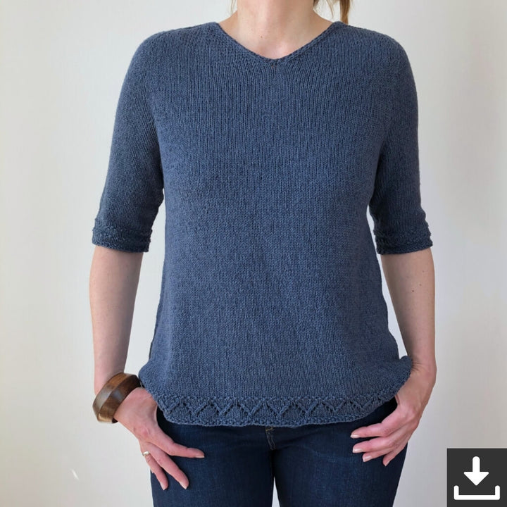 Christina Körber-Reith Simply Denim Shirt Strickanleitung - Christina Körber-Reith (PDF) bei bei bei bei bei Lieblingsgarn