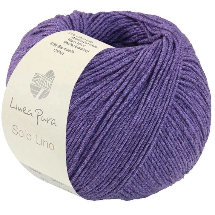 Lana Grossa Solo Lino 50 g, Farbe 84 Lavendel – Leinen bei Lieblingsgarn