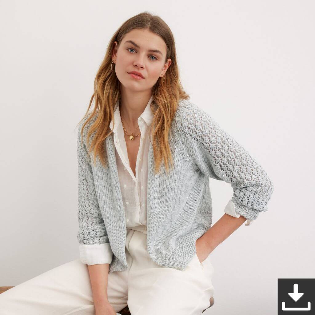 Lana Grossa Pattern Sommercardigan Strickanleitung - Lana Grossa (PDF) bei bei bei bei bei bei bei bei bei Lieblingsgarn