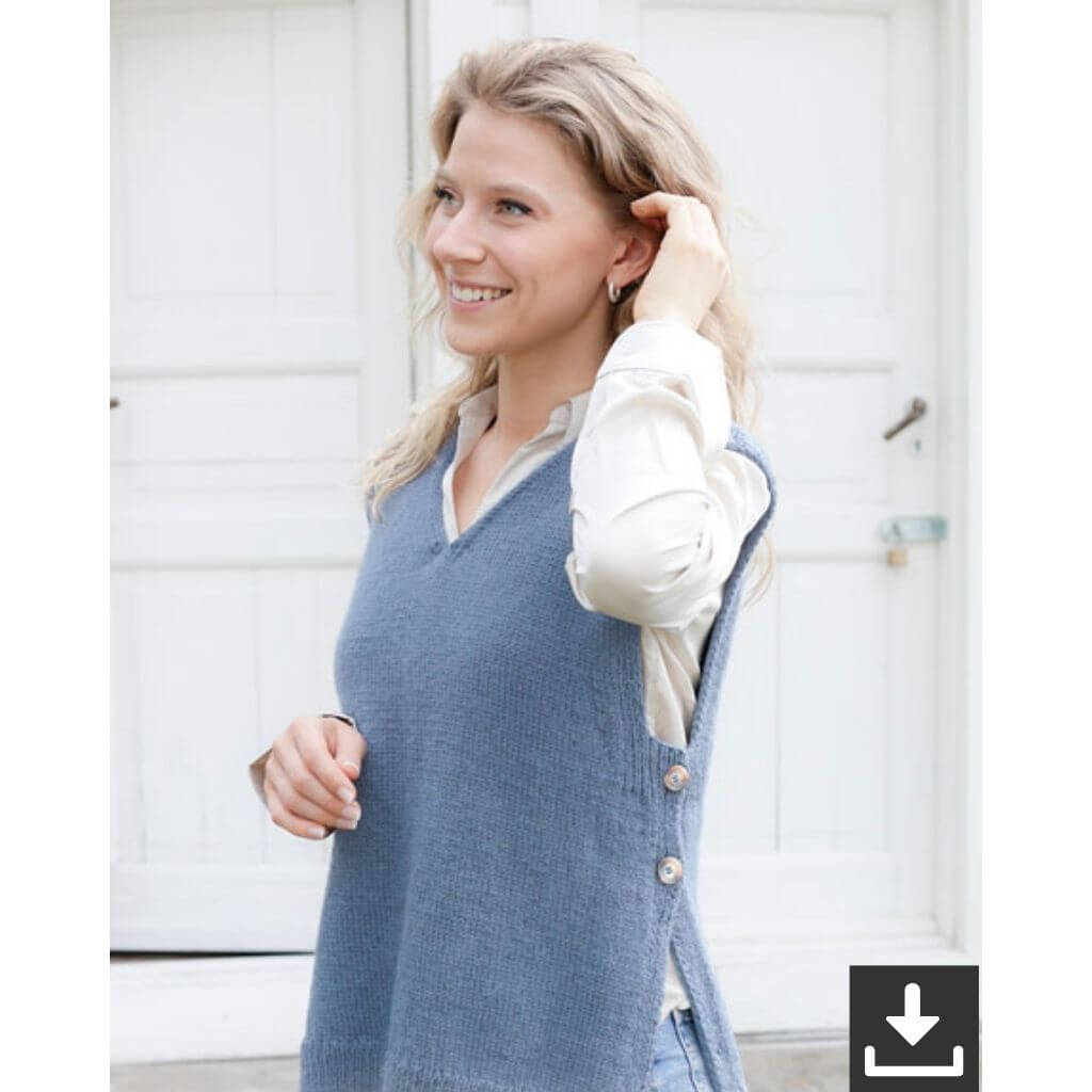 Drops Design Pattern Pullunder Steel Sky Vest Strickanleitung - Drops (PDF) bei bei bei bei bei bei bei bei Lieblingsgarn