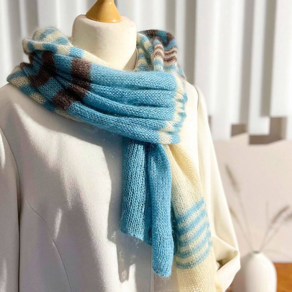 Strickfisch Pattern Schal Himmel und Erde Strickanleitung - StrickFisch (PDF) bei bei bei bei bei bei bei bei Lieblingsgarn