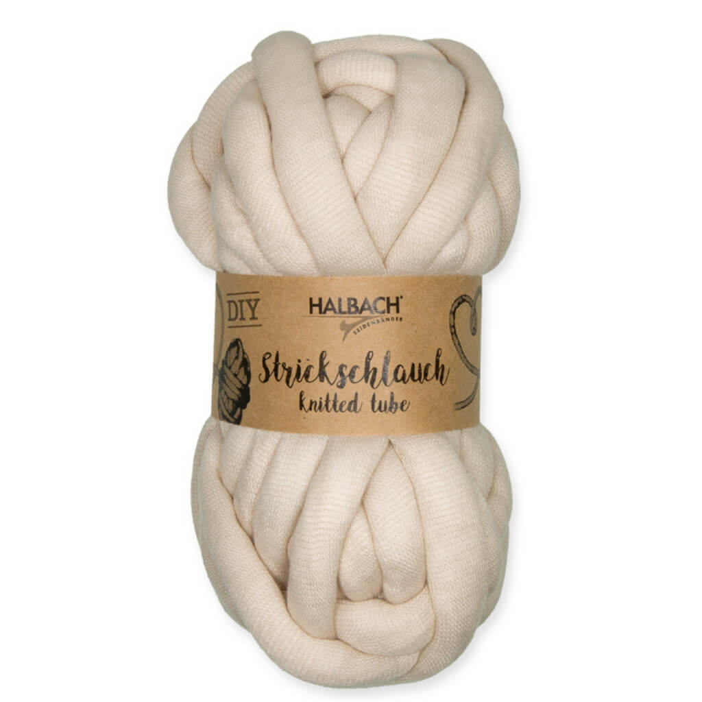 Halbach Strickschlauch gefüllt mit PES-Bauschgarn creme bei bei bei bei bei bei bei bei bei bei Lieblingsgarn