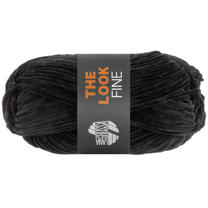 Lana Grossa The Look Fine, Farbe 126 Schwarz – Synthetik bei Lieblingsgarn