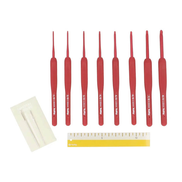 Tulip ETIMO Red Häkelnadel mit Softgriff Set bei bei bei bei bei bei bei bei bei bei Lieblingsgarn