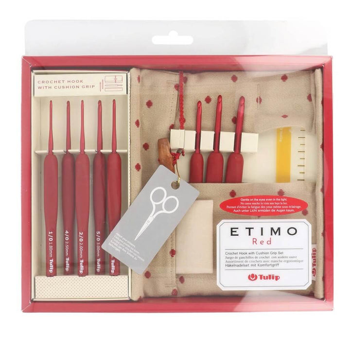 Tulip ETIMO Red Häkelnadel mit Softgriff Set bei bei bei bei bei bei bei bei bei bei Lieblingsgarn