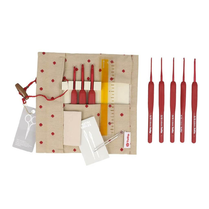Tulip ETIMO Red Häkelnadel mit Softgriff Set bei bei bei bei bei bei bei bei bei bei Lieblingsgarn