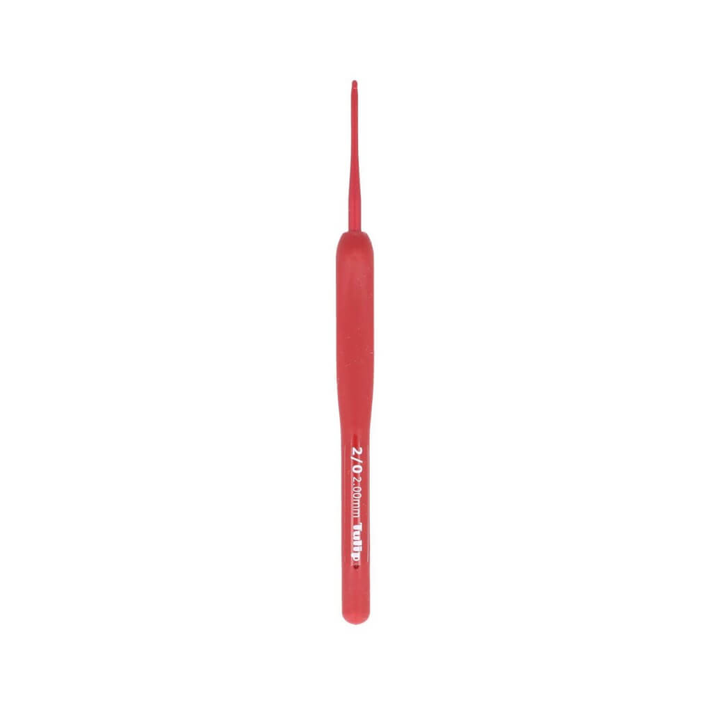 Tulip ETIMO Red Häkelnadel mit Softgriff, Farbe 2 – Metall bei Lieblingsgarn