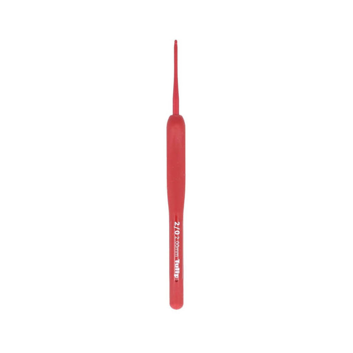 Tulip ETIMO Red Häkelnadel mit Softgriff, Farbe 2 – Metall bei Lieblingsgarn