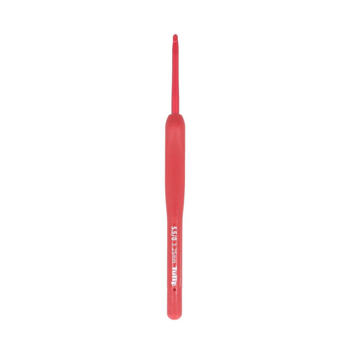 Tulip ETIMO Red Häkelnadel mit Softgriff, Farbe 3,25 – Metall bei Lieblingsgarn