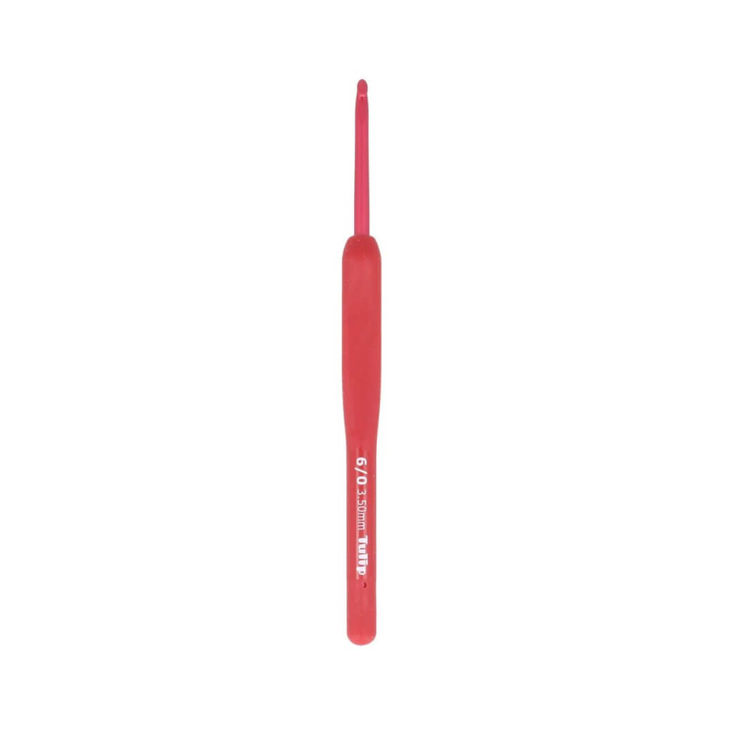 Tulip ETIMO Red Häkelnadel mit Softgriff, Farbe 3,5 – Metall bei Lieblingsgarn