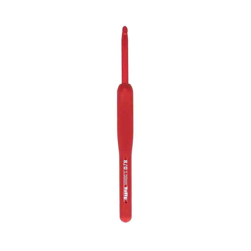Tulip ETIMO Red Häkelnadel mit Softgriff, Farbe 5 – Metall bei Lieblingsgarn