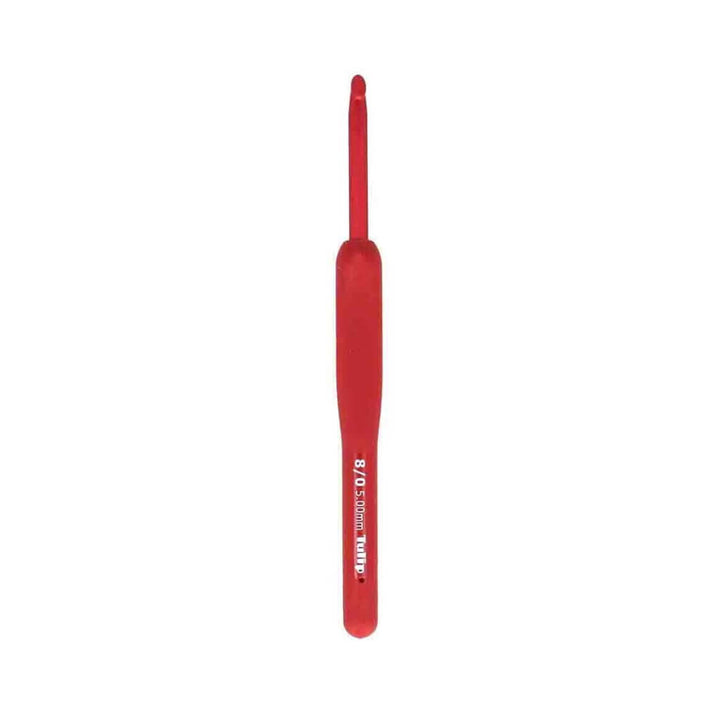 Tulip ETIMO Red Häkelnadel mit Softgriff, Farbe 5 – Metall bei Lieblingsgarn