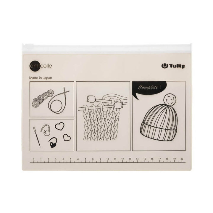 Tulip Etui mit Lineal weiß bei bei bei bei bei bei bei bei bei bei Lieblingsgarn