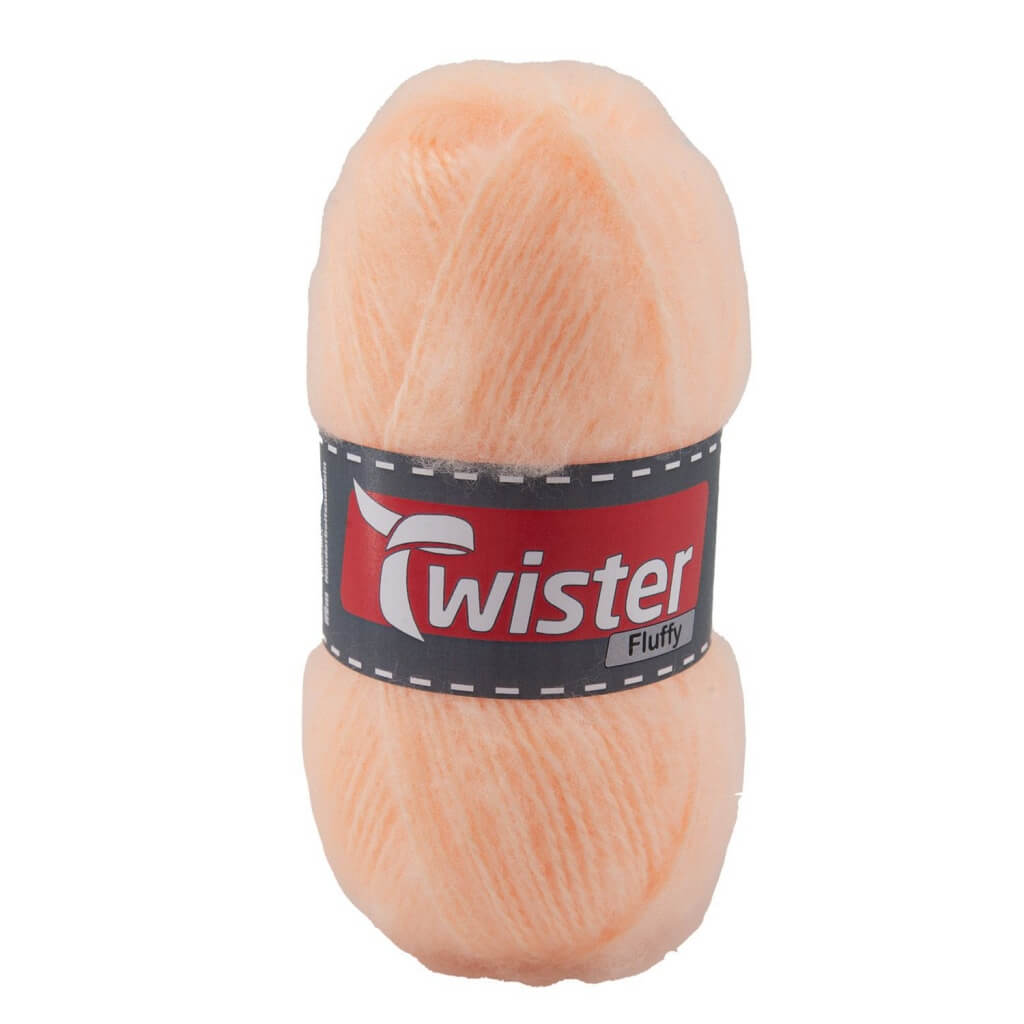 Twister Fluffy 50g - flauschige Wolle, Farbe 26 Pfirsich – Acryl bei Lieblingsgarn
