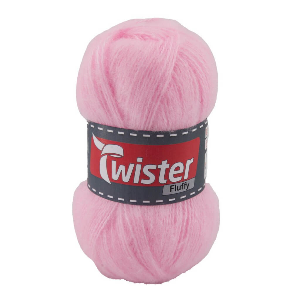 Twister Fluffy 50g - flauschige Wolle, Farbe 31 Rosa – Acryl bei Lieblingsgarn