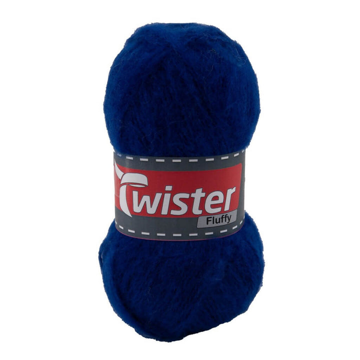 Twister Fluffy 50g - flauschige Wolle, Farbe 55 Royal Blau – Acryl bei Lieblingsgarn