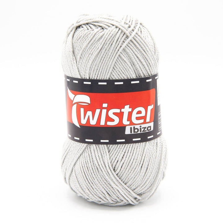 Twister Ibiza Uni, Farbe 92 Silber – Baumwolle bei Lieblingsgarn