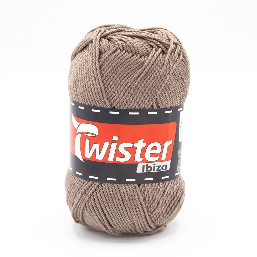Twister Ibiza Uni, Farbe 83 Taupe – Baumwolle bei Lieblingsgarn