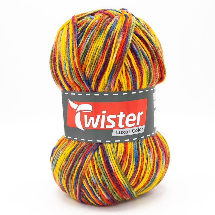Twister Luxor 150g, Farbe 08 Blau/Jade/Rot/Gelb – Polyacryl bei Lieblingsgarn