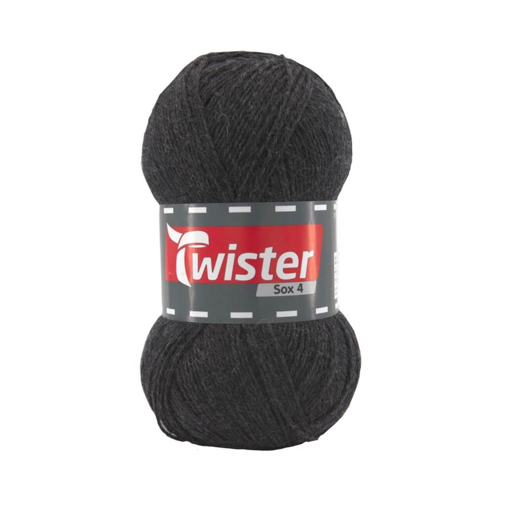Twister Sox 100g Uni - Sockenwolle, Farbe 19 Anthrazit – Polyamid und Schurwolle bei Lieblingsgarn