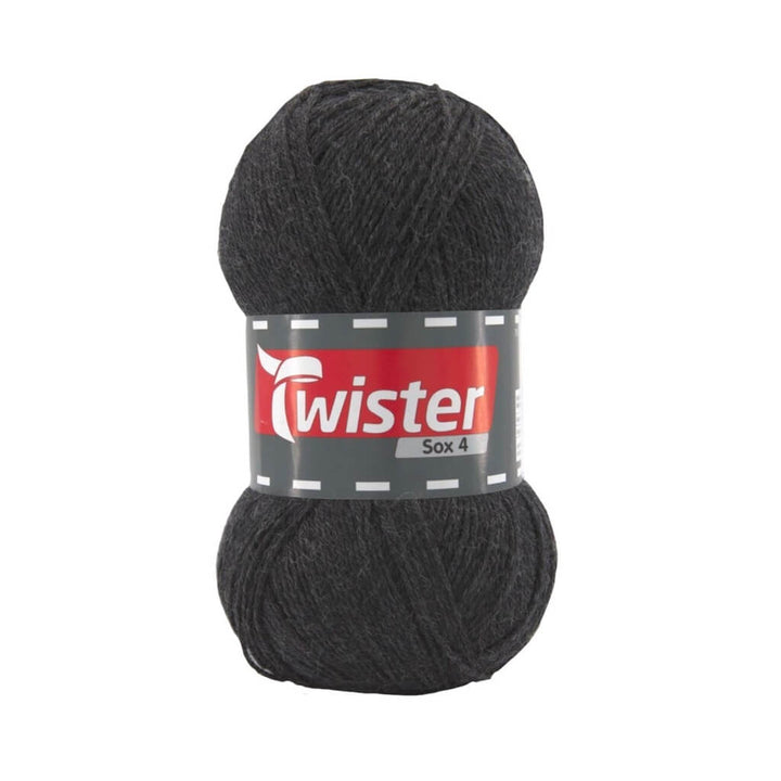 Twister Sox 100g Uni - Sockenwolle, Farbe 19 Anthrazit – Polyamid und Schurwolle bei Lieblingsgarn