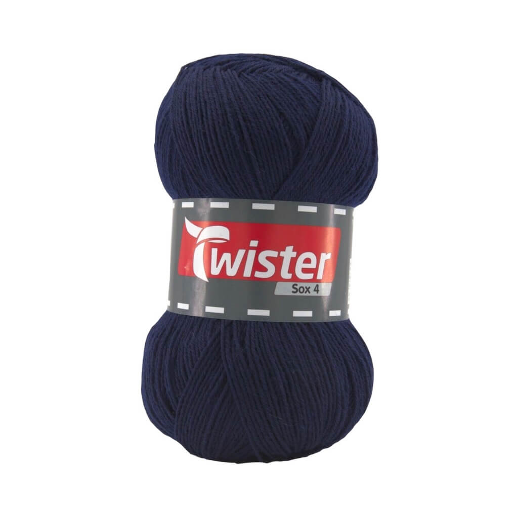 Twister Sox 100g Uni - Sockenwolle, Farbe 59 Marine – Polyamid und Schurwolle bei Lieblingsgarn