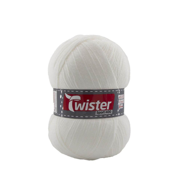 Twister Sport 400, Farbe weiß – Polyacryl bei Lieblingsgarn