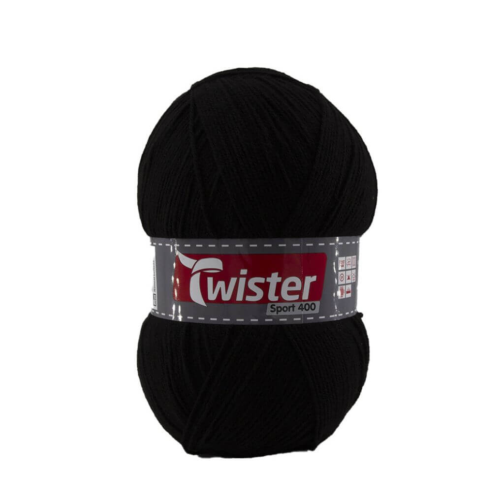 Twister Sport 400, Farbe schwarz – Polyacryl bei Lieblingsgarn