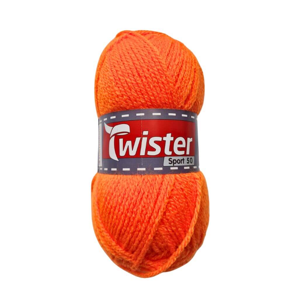 Twister Sport 50, Farbe 33 Neonorange – Polyacryl bei Lieblingsgarn