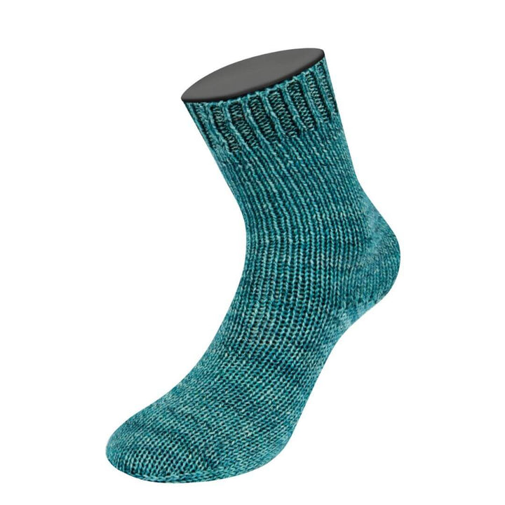 Lana Grossa Vintage Socks, Farbe 1003 Mint/Graublau/Jeans/Petrol meliert – Schurwolle und Synthetik bei Lieblingsgarn
