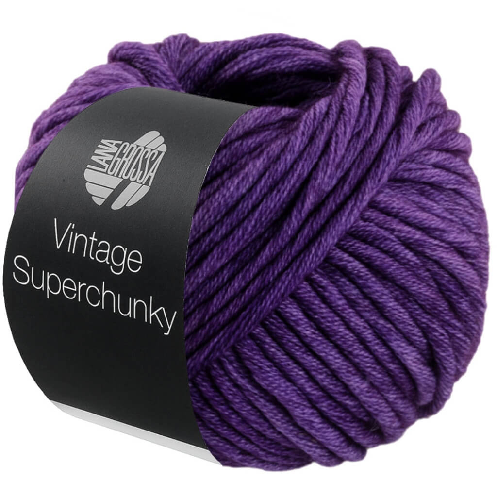Lana Grossa Vintage Superchunky, Farbe 503 Violett – Merino und Schurwolle bei Lieblingsgarn
