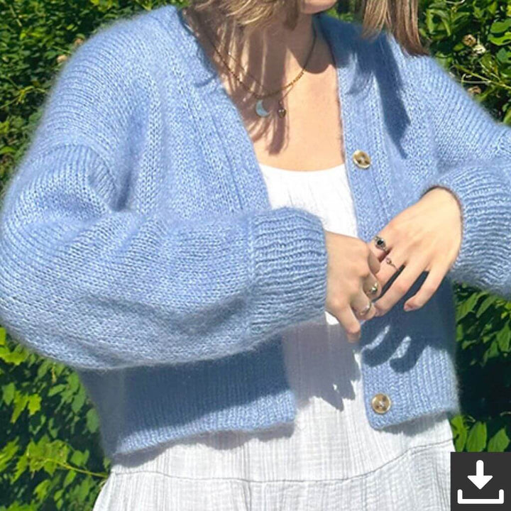 wemadewardrobe Maja Cardigan V-Neck Strickanleitung - wemadewardrobe (PDF) bei bei bei bei bei bei bei bei Lieblingsgarn