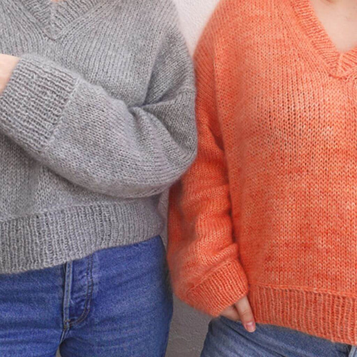 wemadewardrobe Maja Sweater V-Neck Strickanleitung - wemadewardrobe (PDF) bei bei bei bei bei bei bei bei bei Lieblingsgarn